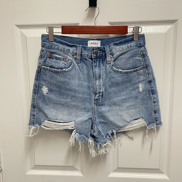 pistola Shorts Pistola Distressed Denim Shorts Poshmark